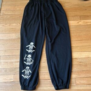 Black Halloween Sweatpants
